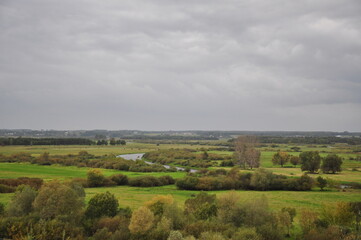 Zakręt rzeczny, meander, Biebrza.