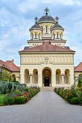 Orthodox Cathedral in the Alba Carolina (Karlsburg) Citadel in Alba Iulia, Transylvania, Romania,...