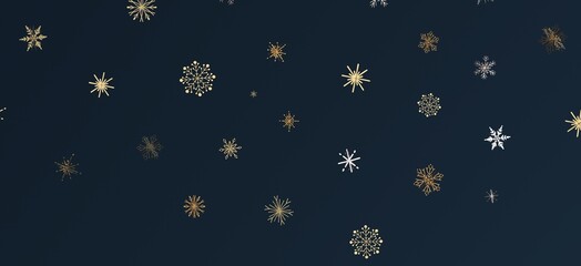 Astral Symphony: 3D Illustration Brings a Shower of Colorful Stars