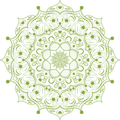 floral mandala Luxury Ornamental Background Vector Design decorative for tattoo, Islamic Pattern, Art, henna, Indian Pattern.