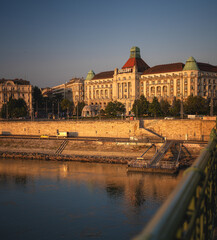 View on the Buda side of Budapest with the river Danube in Hungary, Budapest