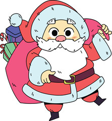 Merry Christmas and Happy New year Santa Claus