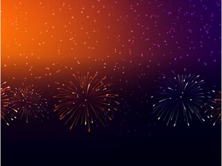 Fireworks background with sparkles and space for text