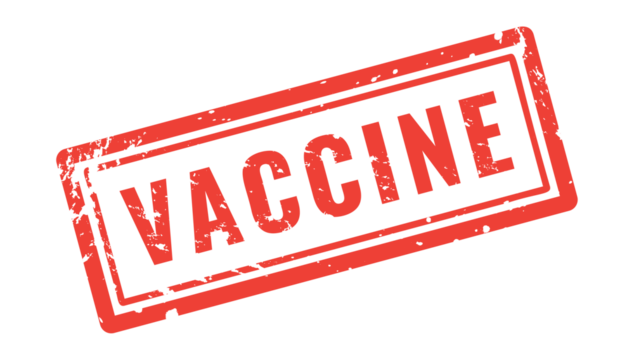 vaccine rubber stamp