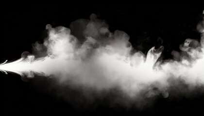 dark fog or smoke effect on white background steam explosion special effect effective texture of steam fog smoke vector illustration