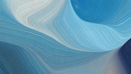 artistic horizontal header with steel blue sky blue and light blue colors dynamic curved lines with fluid flowing waves and curves