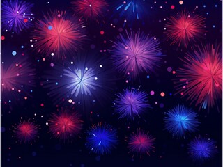 Fototapeta na wymiar Fireworks background for New Year and Christmas celebration. 
