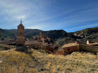 Fototapeta na wymiar views of Albarracin from the walls The town is a world heritage site and a national monument