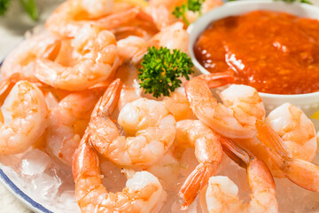 Cooked Organic Shrimp Cocktail