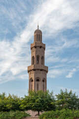 Fototapeta premium Sultan Qaboos Grand Mosque is the largest mosque in Oman, located in the capital city of Muscat