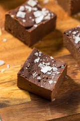 Fototapeta na wymiar Homemade Chocolate Sweet Potato Fudge