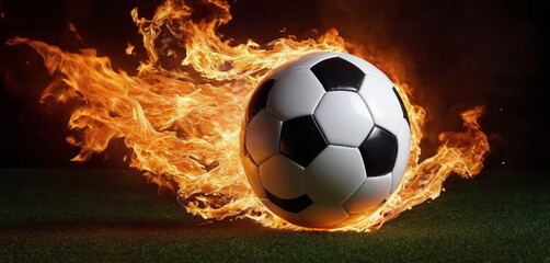 Fire soccer ball
