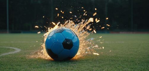Fire soccer ball
