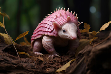 Pink Fairy Armadillo in the wild