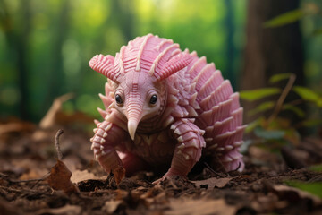 Pink Fairy Armadillo in the wild