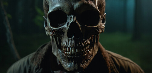 Zombie. Creep and fear. Horror