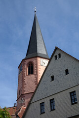 Fototapeta na wymiar Stadtkirche in Michelstadt