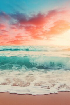 A beautiful vertical waves background image