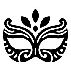 Beautiful Female Mask vector icon art illustration, mask icon vector art, modern and stylish mask