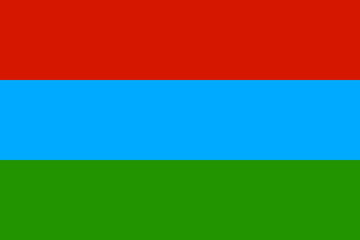 Naklejka premium Flag of Karelia