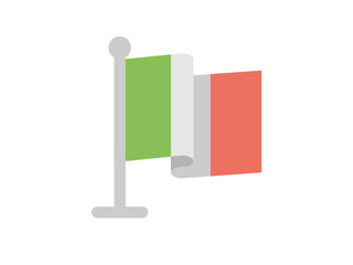 Italy flag icon- vector illustration.