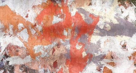 Abstract raster grunge background with blurred wavy smears of paint