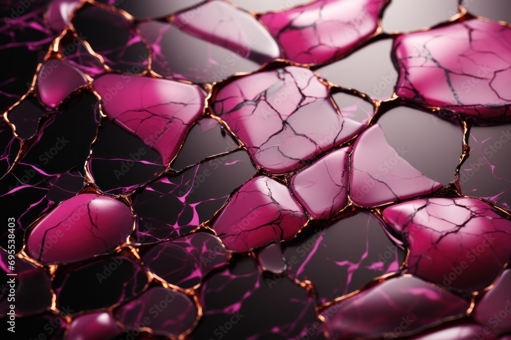 Poster a close up of a cell phone with a crack in the middle of the screen and a crack in the middle of the