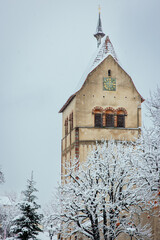 Reichenau, Münster im Schnee