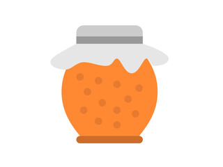 Honey jar icon vector illustration .