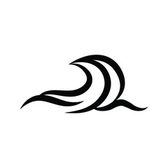 wave logo vector elements, wave logo icon template, wave logo vector illustration