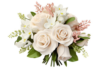 Classic Bouquet White Isolated on a transparent background