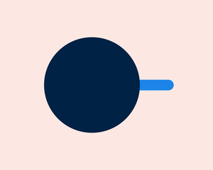 magnifying glass . Vector illustration in flat style design.	