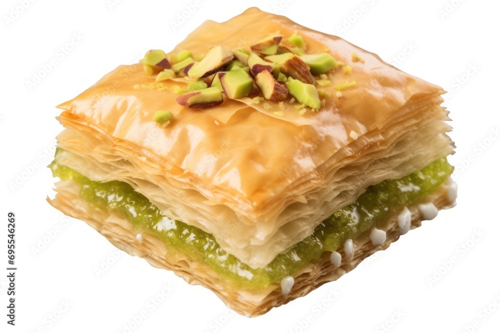 Aufkleber a close up of a piece of food on a white background with a white background and a white background w
