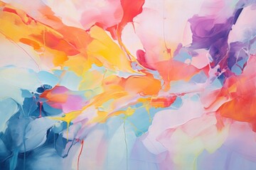 Abstract colorful watercolor and acrylic background, abstract painting - obrazy, fototapety, plakaty