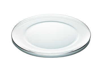 Isolated Glass Plate Elegance on a transparent background