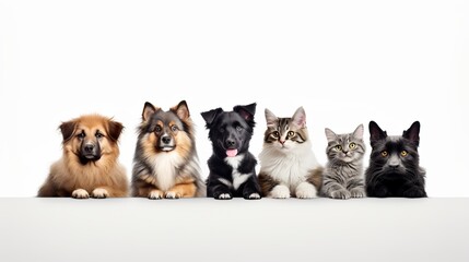 A charming group of animals set against a white background.