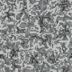 Digital pixel camouflage seamless pattern for your design.