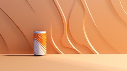 Mockup a can of soda