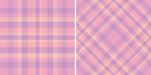 Fabric seamless plaid of pattern tartan check with a textile vector background texture.