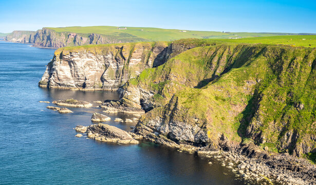 Downie Bay from Troup Head in Scotland
