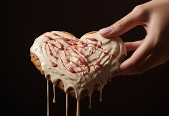 hands of the child generative by AI technology