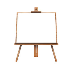 Wood white board isolated on transparent background, cut out, png