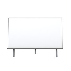 Fototapeta premium Blank billboard sign isolated on transparent background, cut out, png