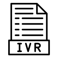 Fototapeta premium IVRmenu Icon Style
