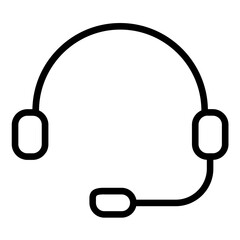 Headset Aid Icon Style