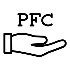 Fototapeta na wymiar Active PFC Icon Style