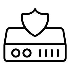 Router Firewall Icon Style