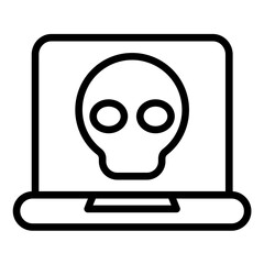 Cyber Crime Icon Style