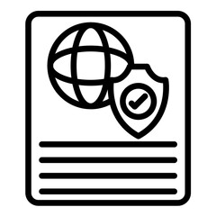 Security Compliance Standards Icon Style