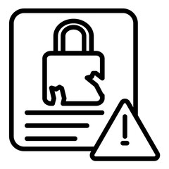 Breach Risk Icon Style